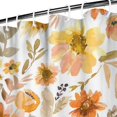 thumbnail image 3 of Hello Fall Autumn Flower Shower Curtain,Washable Bathtub Curtains with Hooks Friendly Polyester Fabric Bathroom Curtains for Halloween Thansgiving Christmas Hotel Dorm, 3 of 5