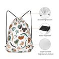 thumbnail image 5 of XMXT Unisex Drawstring Backpack for Women Men, Abstract Maple Leaf Jungle Waterproof Gym Bag String Bags for Shopping Sport Travel, m, 5 of 8