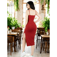 thumbnail image 3 of Vestido De Mujer Midi Casual Stretch Para Diario Y Salida, 3 of 5