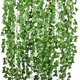 thumbnail image 1 of Lierre Artificielle Plantes Guirlande Vigne 12 Pcs 84 Ft Exterieur Décoration pour Célébration, Mariage, Cuisine, Jardin, Bureau, 1 of 5
