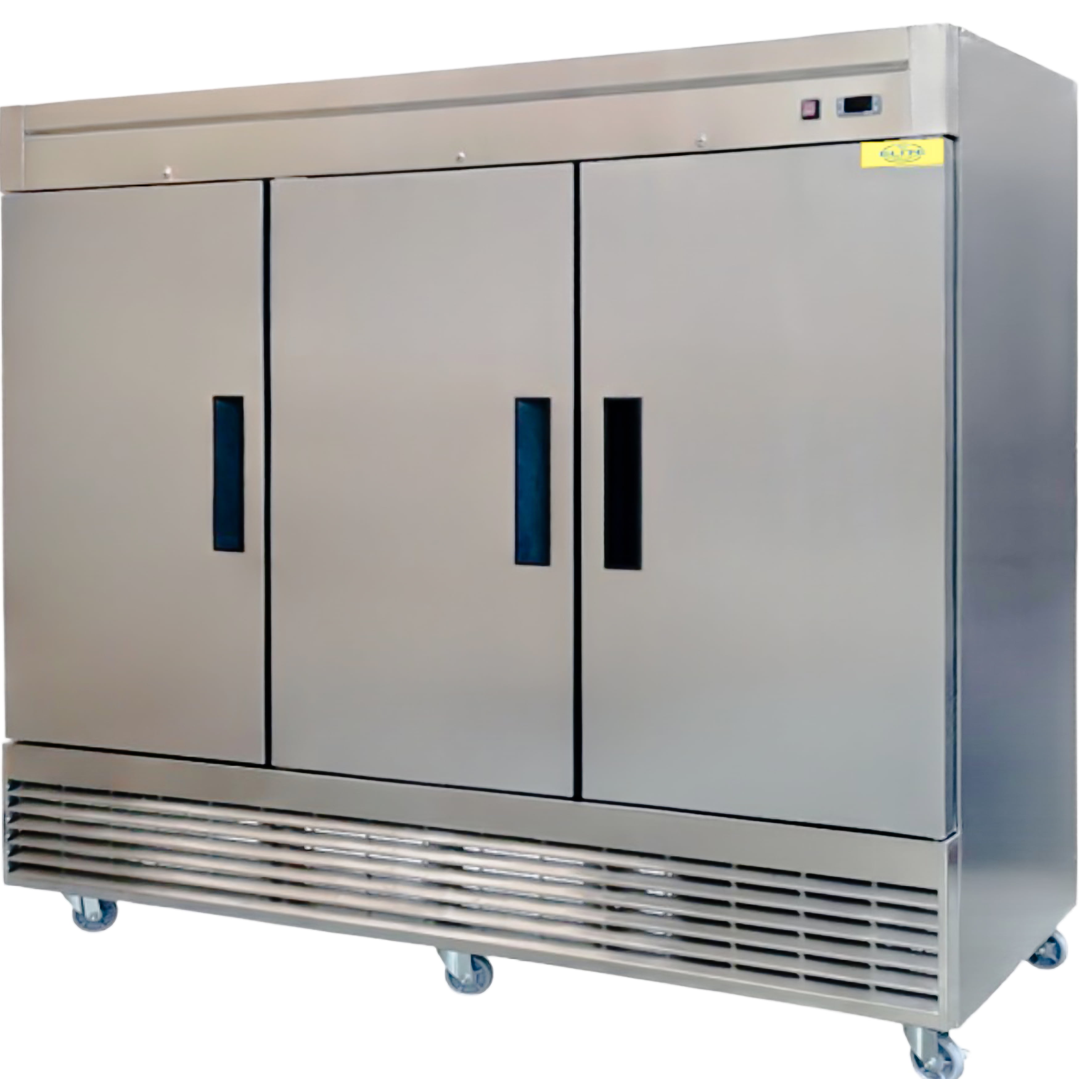 81 in. Commercial Upright Reach-In 3 Door Refrigerator in Stainless Steel 64.8 Cu. Ft. NSF ETL