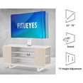 thumbnail image 3 of FITUEYES Swivel TV Stand for 32 to 70 inches LED LCD Flat Screen,Height Adjustable Media Console,Modern TV Stand & Entertainment Center for Media (White), 3 of 8