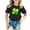 Black, variant on FUZHIQ Girls St. Patrick's Day Shirts Shamrock Four Leaf Short Sleeve Spring Summer Shirt Top Crew Neck Holiday Party Outdoor Girls T Shirts Size 6(Blue,4-5 Years)