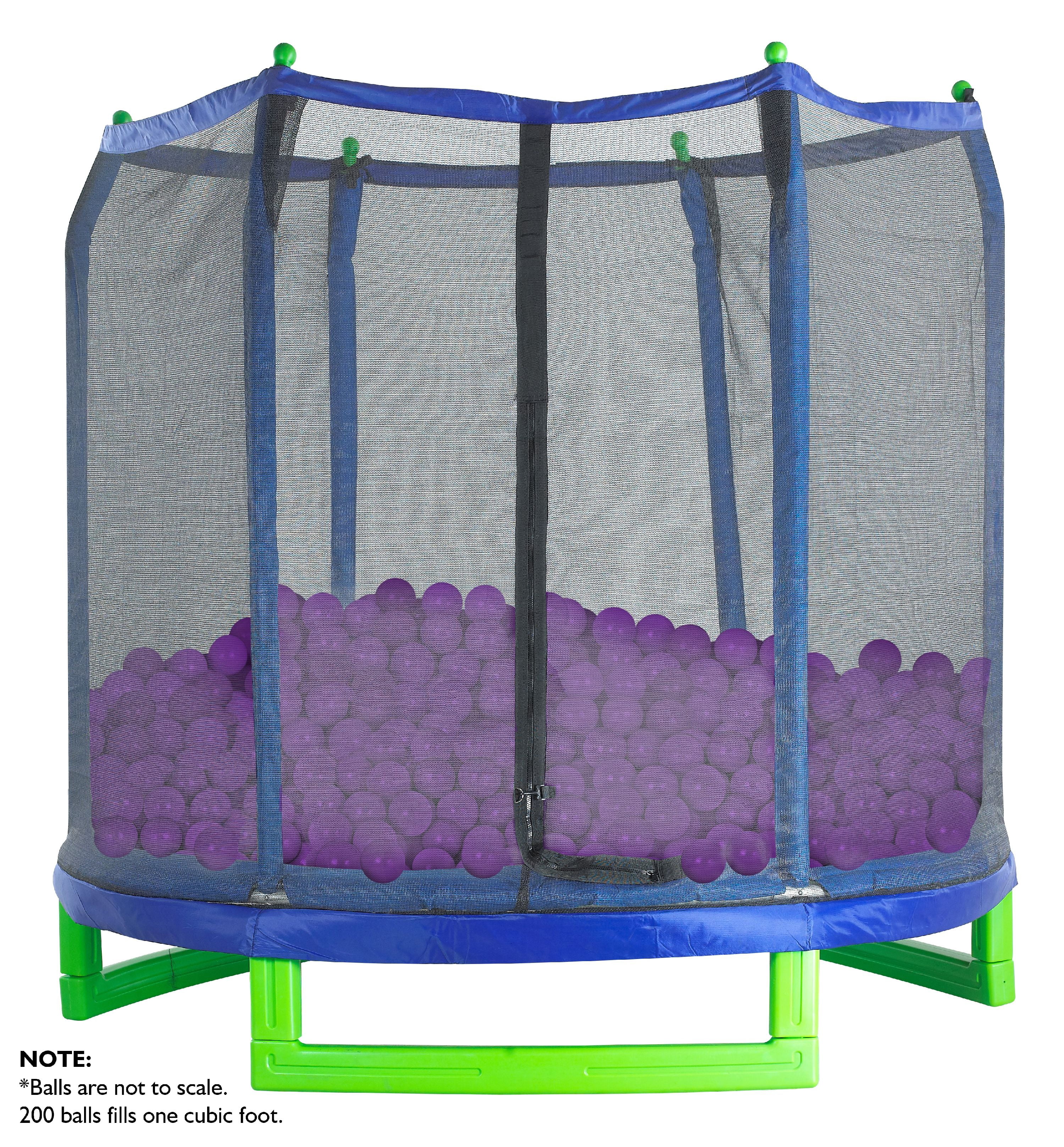 Upper Bounce Crush Proof Plastic Trampoline Pit Balls 500 Pack - Purple