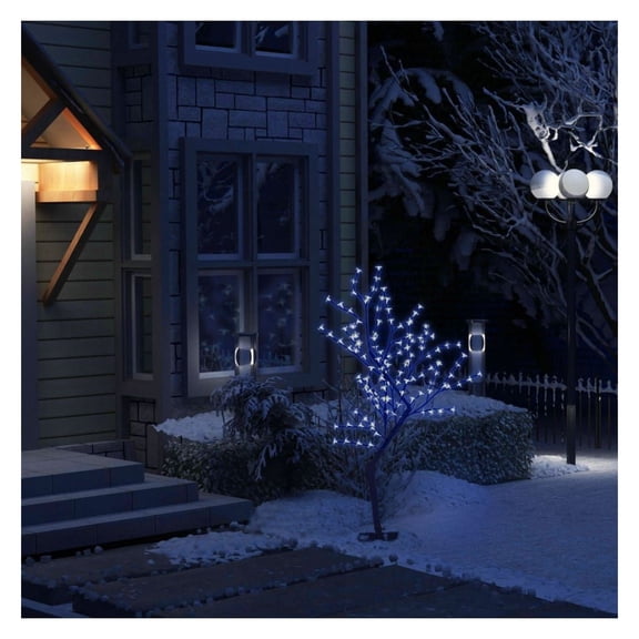 Tree 128 LEDs Blue Light Blossom 4 ft