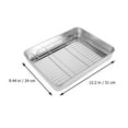 thumbnail image 3 of KAKOWELY 1 Set of Rectangular Baking Dish with Silver Finish for Home Users in Baking, 3 of 6