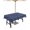 White Blue, variant on Boanket Outdoor Tablecloth with Umbrella Hole for Patio/Picnic/Party/Camping, Yellow Christmas Waterproof Table Cloth Round Cover Washable, Xmas Winter Snowflake (Dia 54")