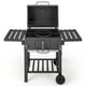 thumbnail image 4 of Costway Parilla de Carbón, Parrilla para Barbacoa al Aire Libre, 2 Mesas Laterales Plegables/8 Ganchos/Estante de Almacenamiento/2 Ruedas, 4 of 4