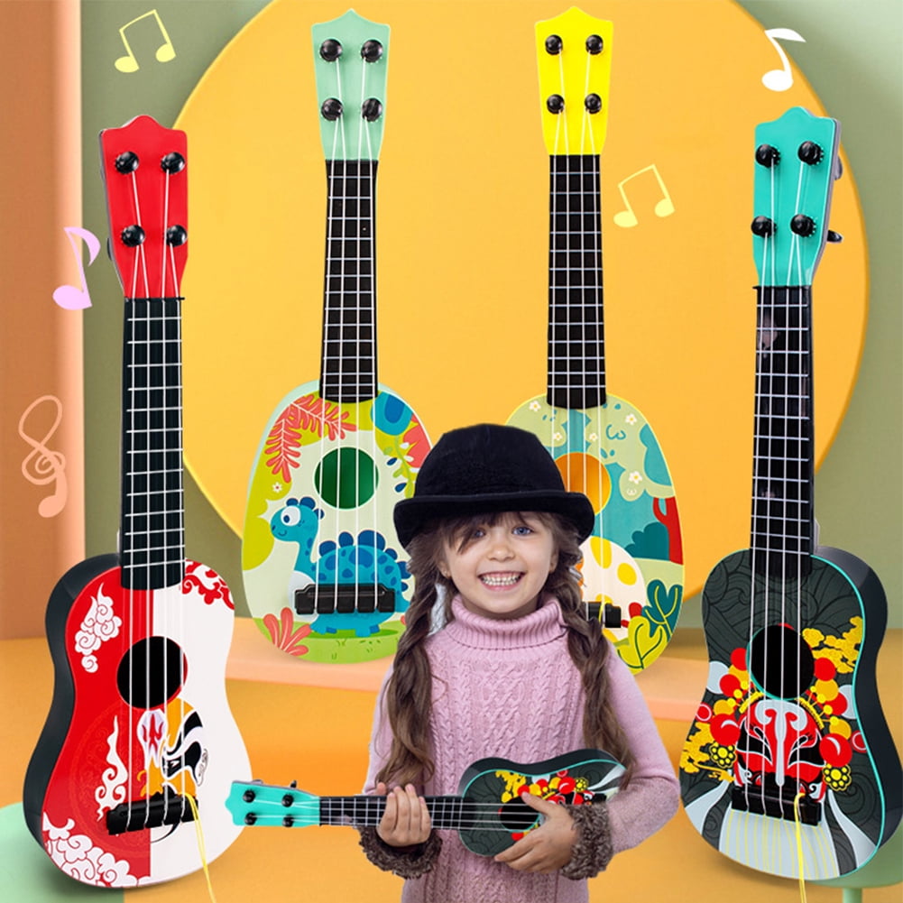 KYAIGUO Kids Guitar Toys,17inch Kids Fashion Musical Toys Mini Ukulele Guitar Toy Educational Gift for Toddler 3+ Years Old(Random Color)