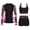 Hot Pink, variant on Wancir Women 3 Piece Rash Guard Long Sleeve Zip Up Swimsuits with UV UPF 50+ Swim Shirt Built in Bra