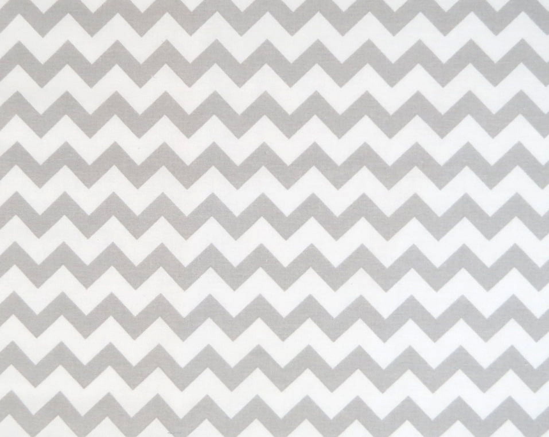 SheetWorld 100% Cotton Percale Crib Sheet Set 28 x 52, Grey Chevron Zigzag - Includes Fitted, Flat, & Baby Pillow Case