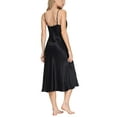 thumbnail image 6 of Oscar Rossa Women's Long Silk Nightgown 100% Silk Full Slip Chemise with Charming Lace, 6 of 10