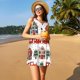 thumbnail image 3 of Fotbe Christmas Houses Vestido de Verano sin Mangas para Mujer – Vestido Midi Línea A, Estilo Camiseta Floral, Vestido Playero Casual y Fluido, 3 of 7