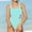 C-Mint Green65, variant on JIAYUE Swimsuit For Girls Bodysuit Solid Color Sleeveless Standard Straps Briefs Pull-On Square Neckline One Piece For Teens Sunmer Beach Wear