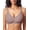 Coffee, variant on Womens Scalloped No Underwire Bras Wireless Seamless V Neck Bra with Medium Support and Lift T Shirt Bralette