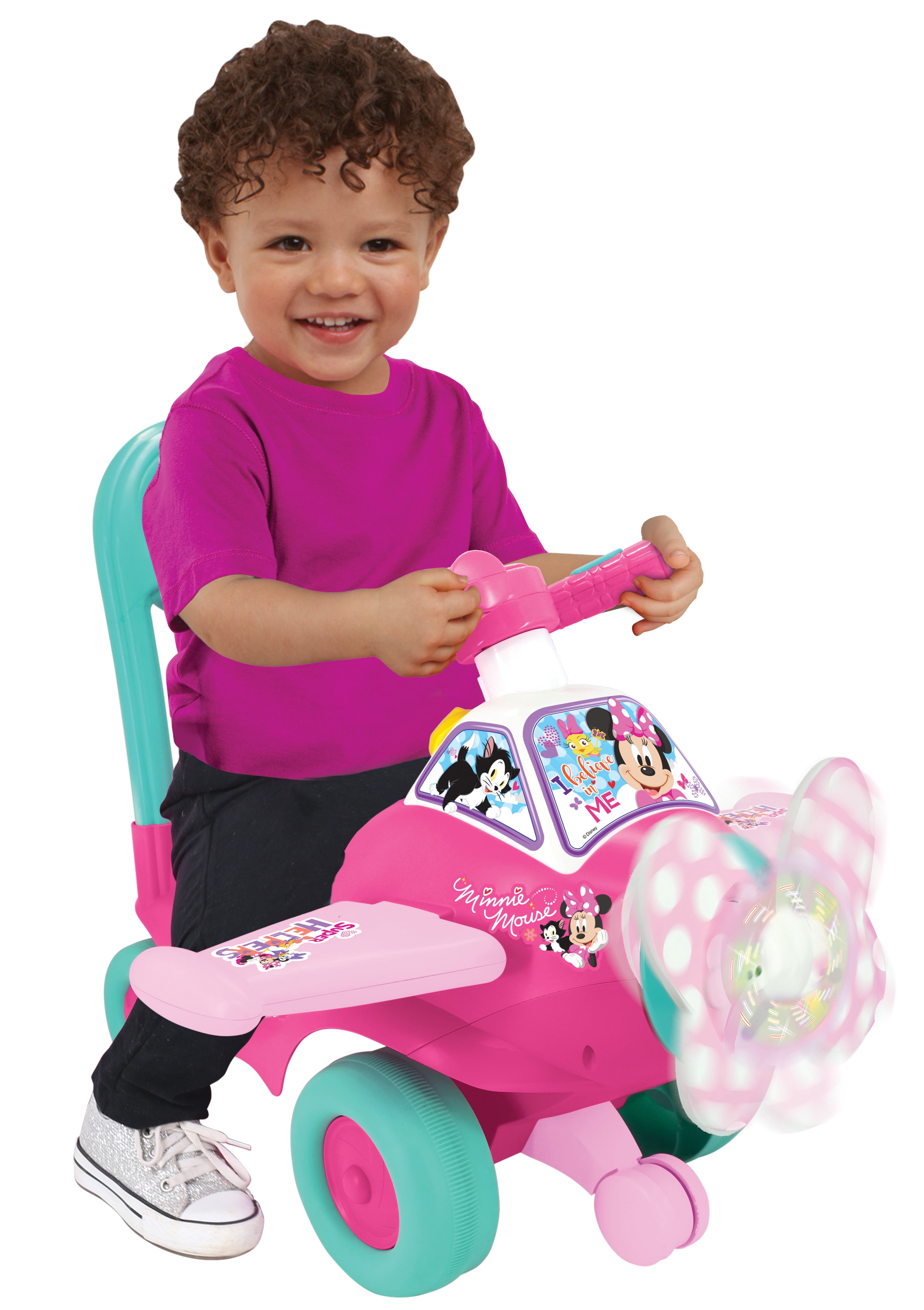 Kiddieland Disney Minnie Mouse Lights and Sounds Activity Plane for Toddlers