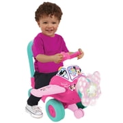 Kiddieland Disney Minnie Mouse Lights and Sounds Activity Push & Pedal Ride-On Plane for Toddlers