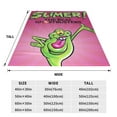 thumbnail image 4 of Ghostbusters Slimer Cartoon Flannel Blanket Ultra-Soft Micro Fleece Throw Blanket For Bed Sofa Couch Car Office Unisex Adult Fuzzy Bed Blanket Cozy Kids Throw Blanket 40"x30", 4 of 8