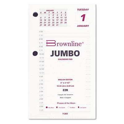 rediform redc2r daily calendar refill 44 for c2s 44 2ppd 44