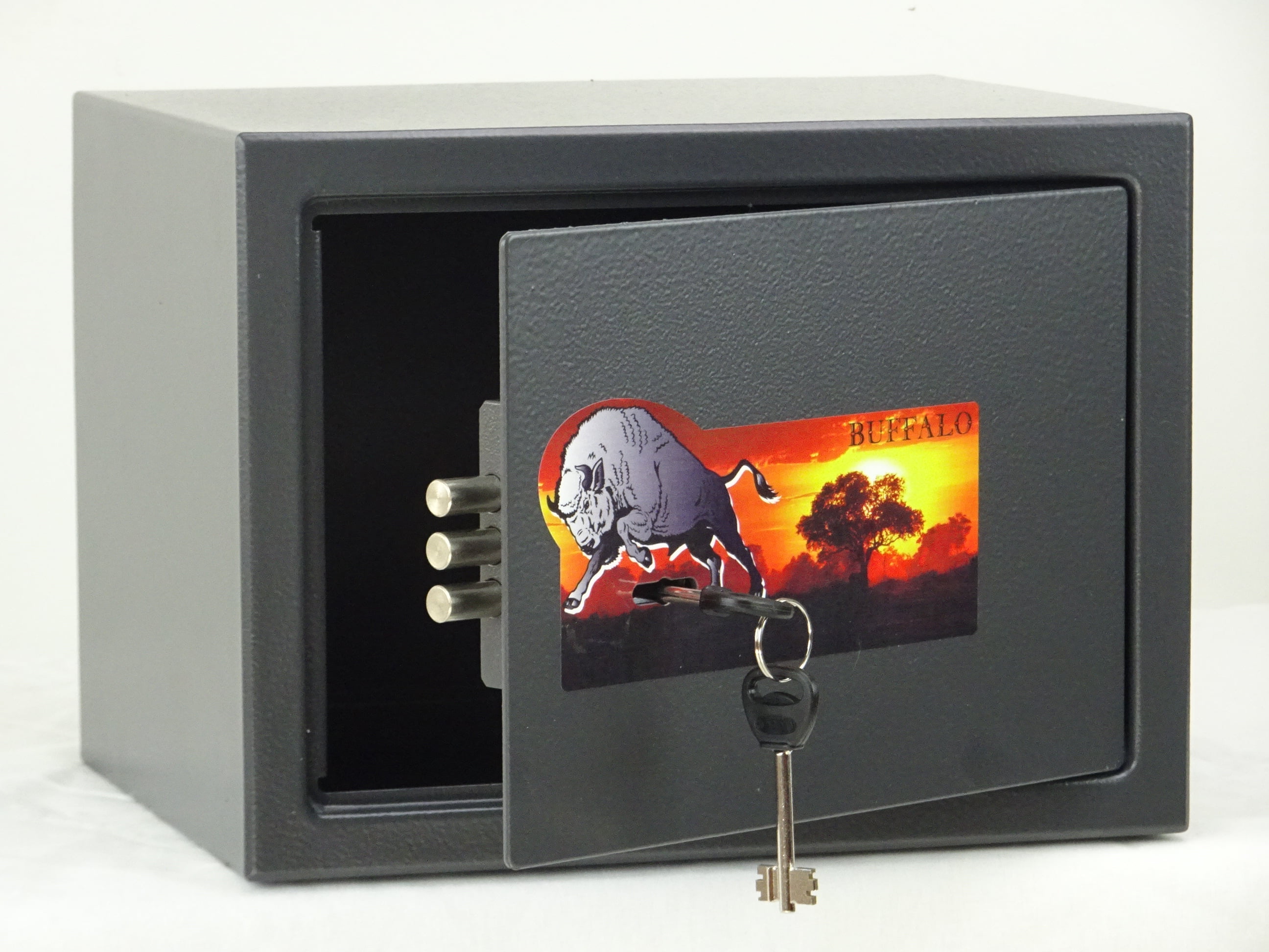Security Safe Box T230 KL, Solid Steel Construction Hidden with Key Lock Wall Home Office