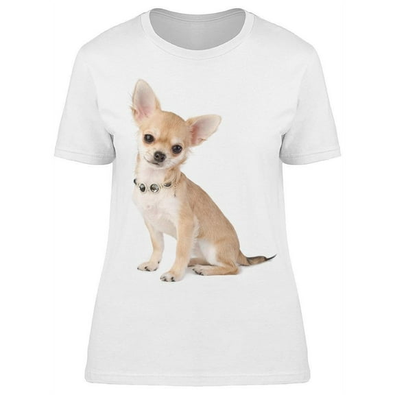 Nice Chihuahua With A Necklace T-Shirt Women -Image by Shutterstock, Female Large
