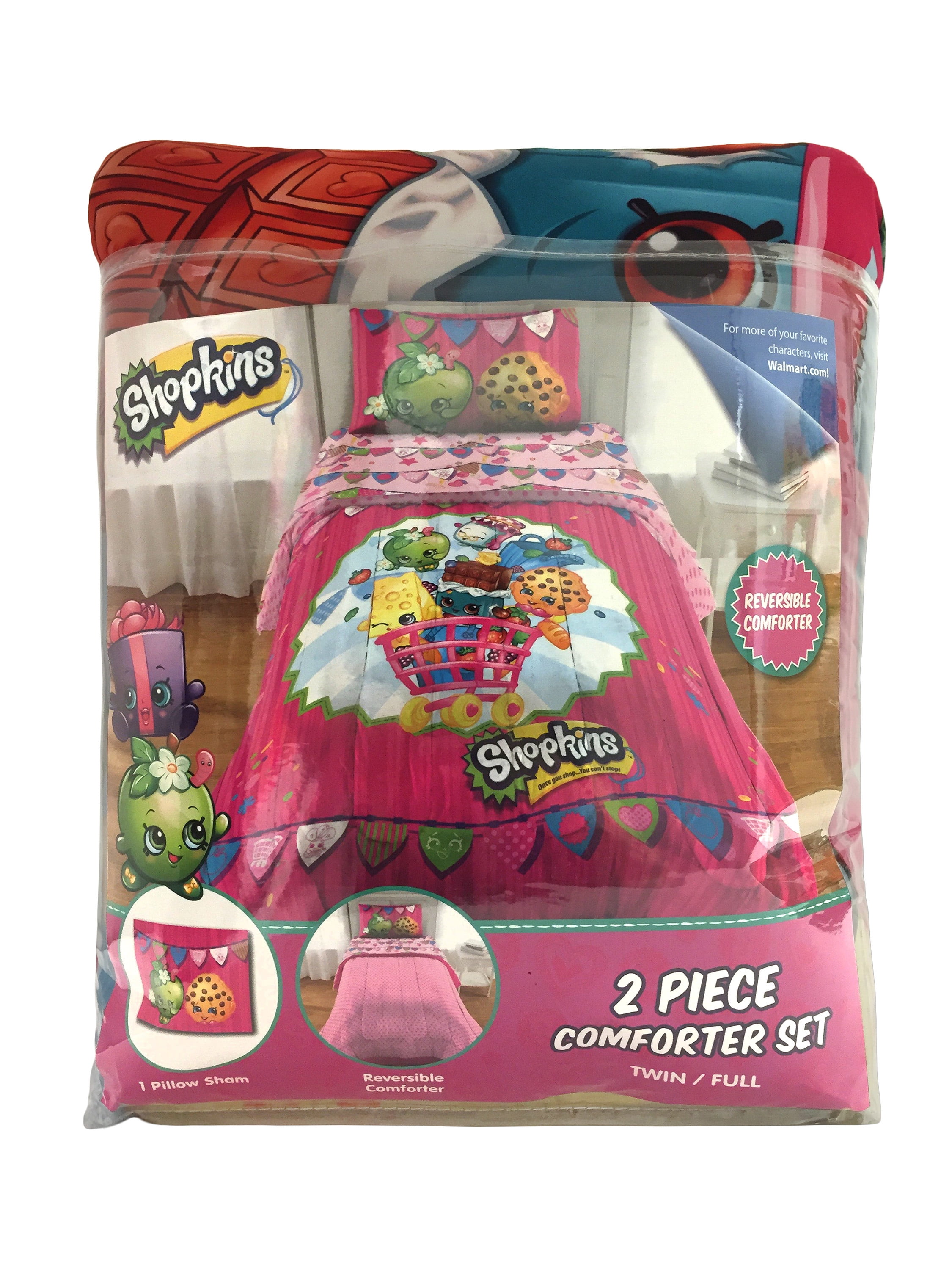Shopkins Twin Quilt and Sham 