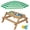 Green, variant on Best Choice Products Kids 3-in-1 Outdoor Convertible Activity Sand & Water Picnic Table w/ Umbrella - Green