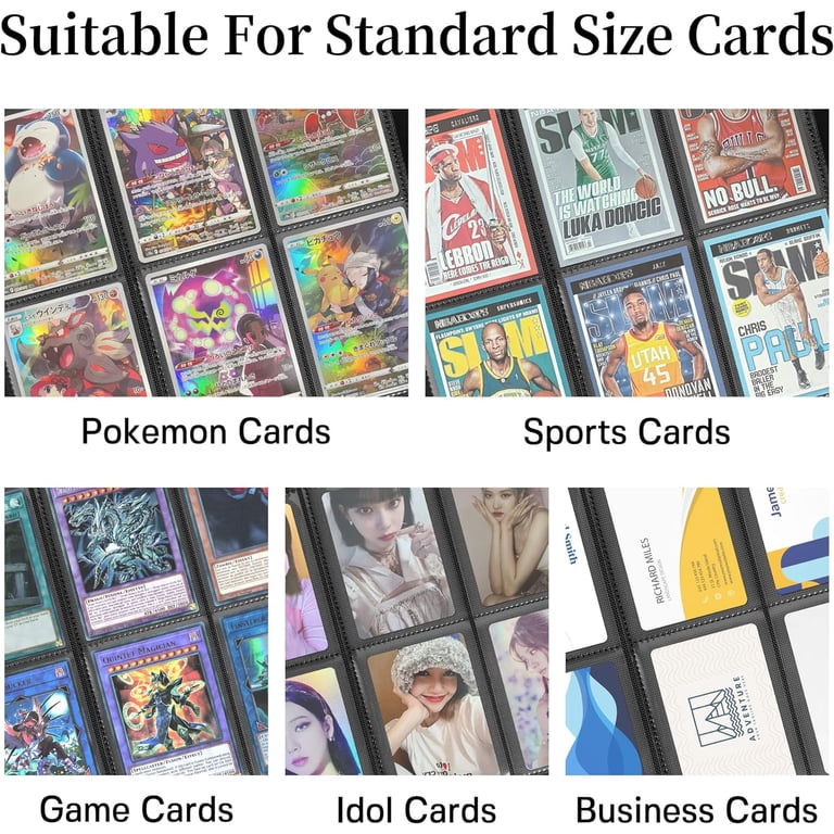 Homotte 9-Pocket Trading Cards Binder, 360 Slots, Yellow Card Holder,  Waterproof Vinyl Album - Walmart.com