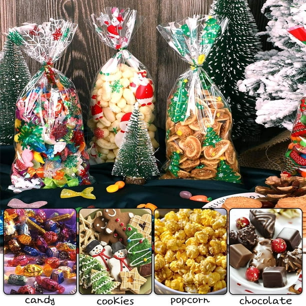 Bolsitas Cumpleaños Infantiles 100 Bolsa Celofan Navideu00f1as