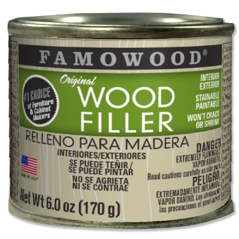 Famowood Famowood 36041148 Solvent Based Wood Filler, 6 Oz , White Pine