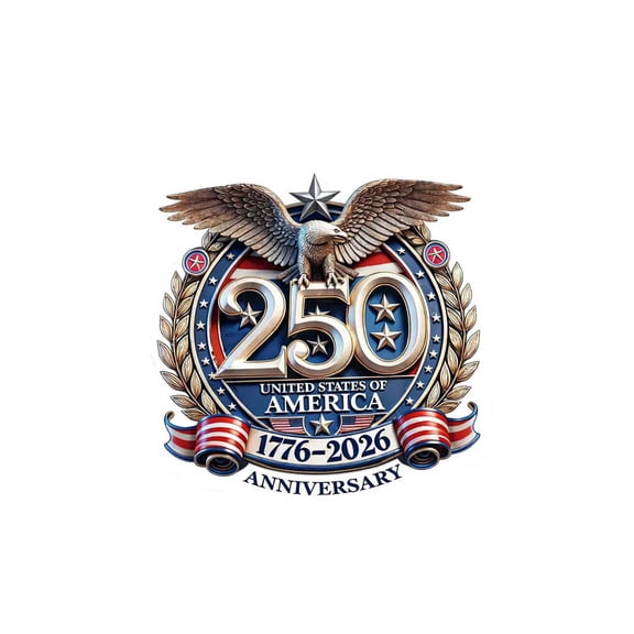 America 250th Anniversary Eagle Stickers Independence of USA Sticker 1776-2026 American Flag Decal God Bless America Decal for Car Windows A