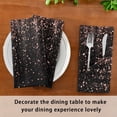 thumbnail image 6 of 1 Pack 20'' x20" Satin Table Napkins Dinner Napkins for wedding Party Decoration events Rose Gold Glitter, 6 of 6