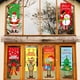 thumbnail image 2 of 1 pieza de banderas colgantes navideñas A, pancartas navideñas decorativas para puertas, ventanas, hogares, decoración interior y exterior, bandera de tela para patio, 2 of 3
