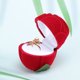 thumbnail image 2 of 1 joyero de moda con forma de rosa para anillos y pendientes, caja creativa para guardar joyas (roja), 2 of 6