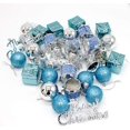 thumbnail image 4 of Juego de adornos para árboles de Navidad, 32 piezas Mini adornos de bolas rojas y doradas de Navidad para árboles de Navidad Adepaton WMZL-2258-1, 4 of 8
