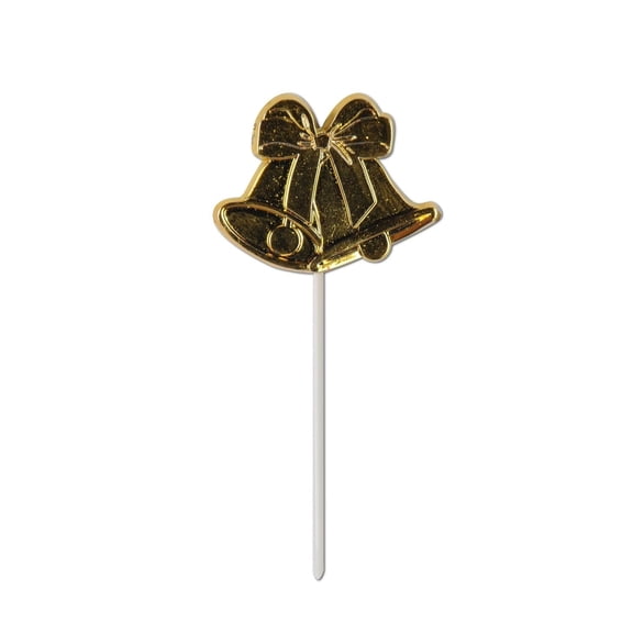 Beistle Bell Picks Wedding and Anniversary Accessories (Case of 96) Gold