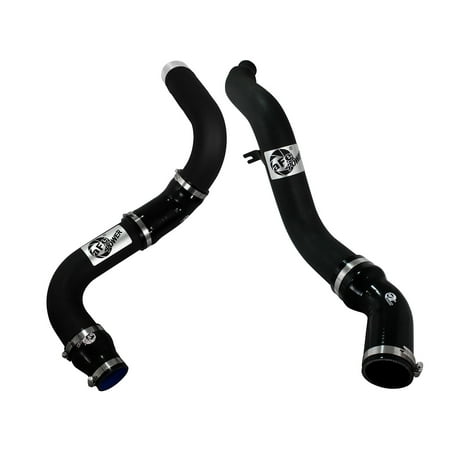 aFe Bladerunner 3in Black Intercooler Hot and Cold Side Tubes 14-15 Dodge Ram 1500 EcoDiesel V6 3.0L