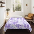 thumbnail image 4 of Purple Flowers Tapestry for Bedroom Wall Hanging Tapestry, Watercolor Summer Botanical Floral Ceiling Backdrop Tapestries Poster Blanket Wall Decor for Teens Room Living Room Dorm 59" x 90", 4 of 8