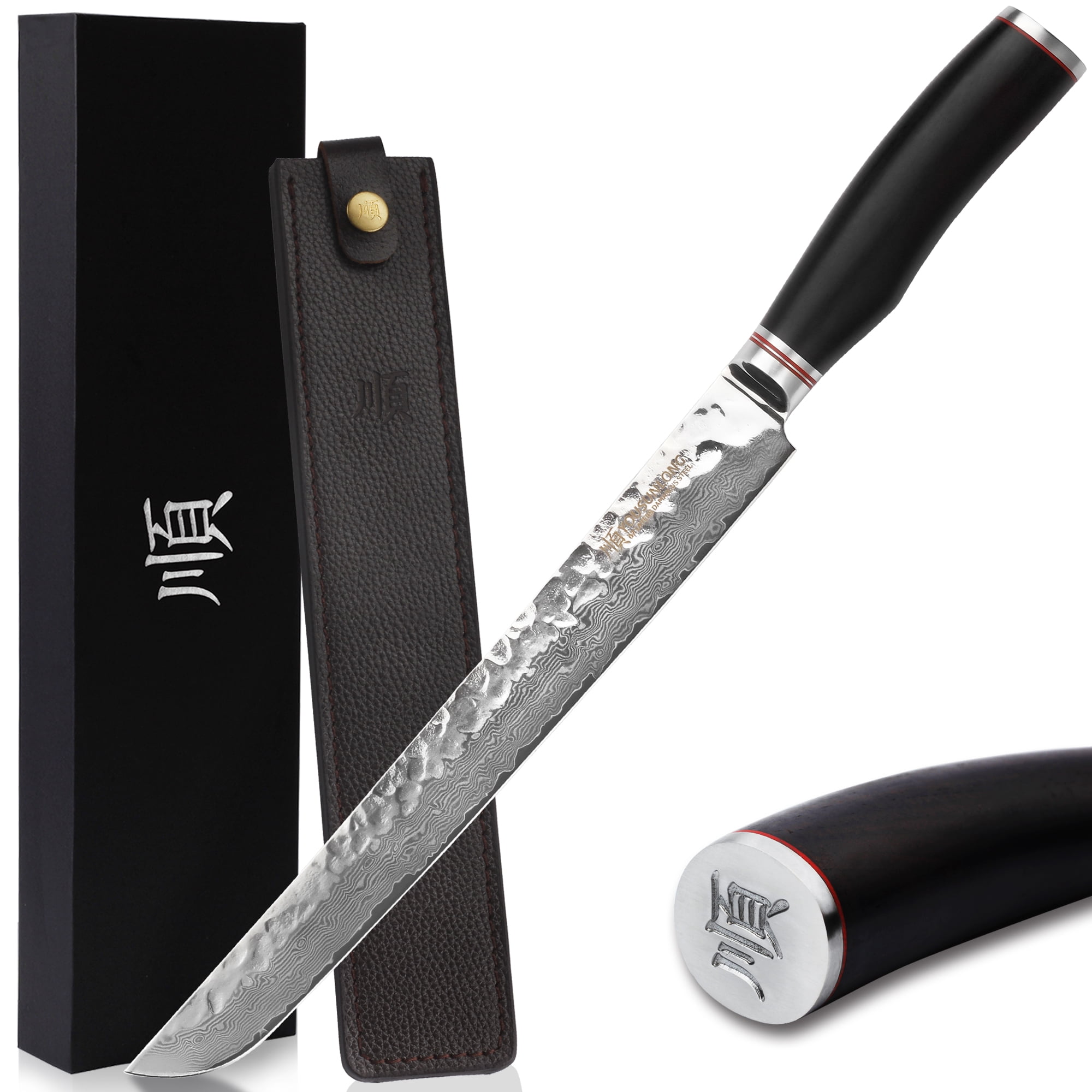 YOUSUNLONG Max Sakimaru Knife 11 inch Japanese Damascus Steel Sashimi Sushi Yanagiba Knife
