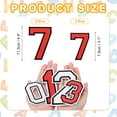 thumbnail image 2 of Iron on Number  4.4"/3.1" Number 7 Patches for Repairing Clothing DIY (Red, Pack of 5), 2 of 6