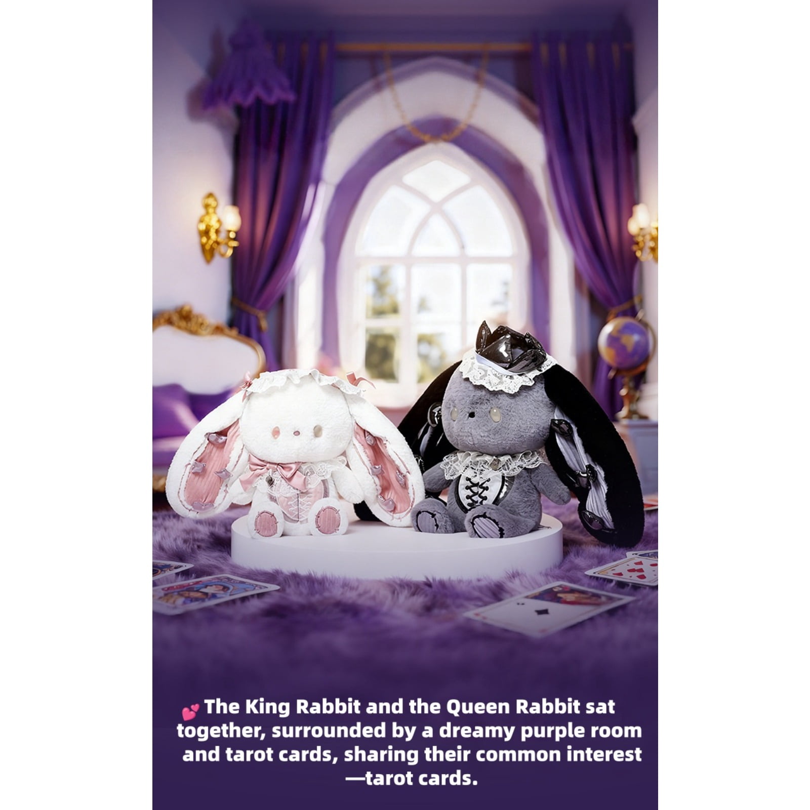 Cute King Rabbit Plush Toy Soft Stuffed Bunny Doll Crown Bunny Plush Gift