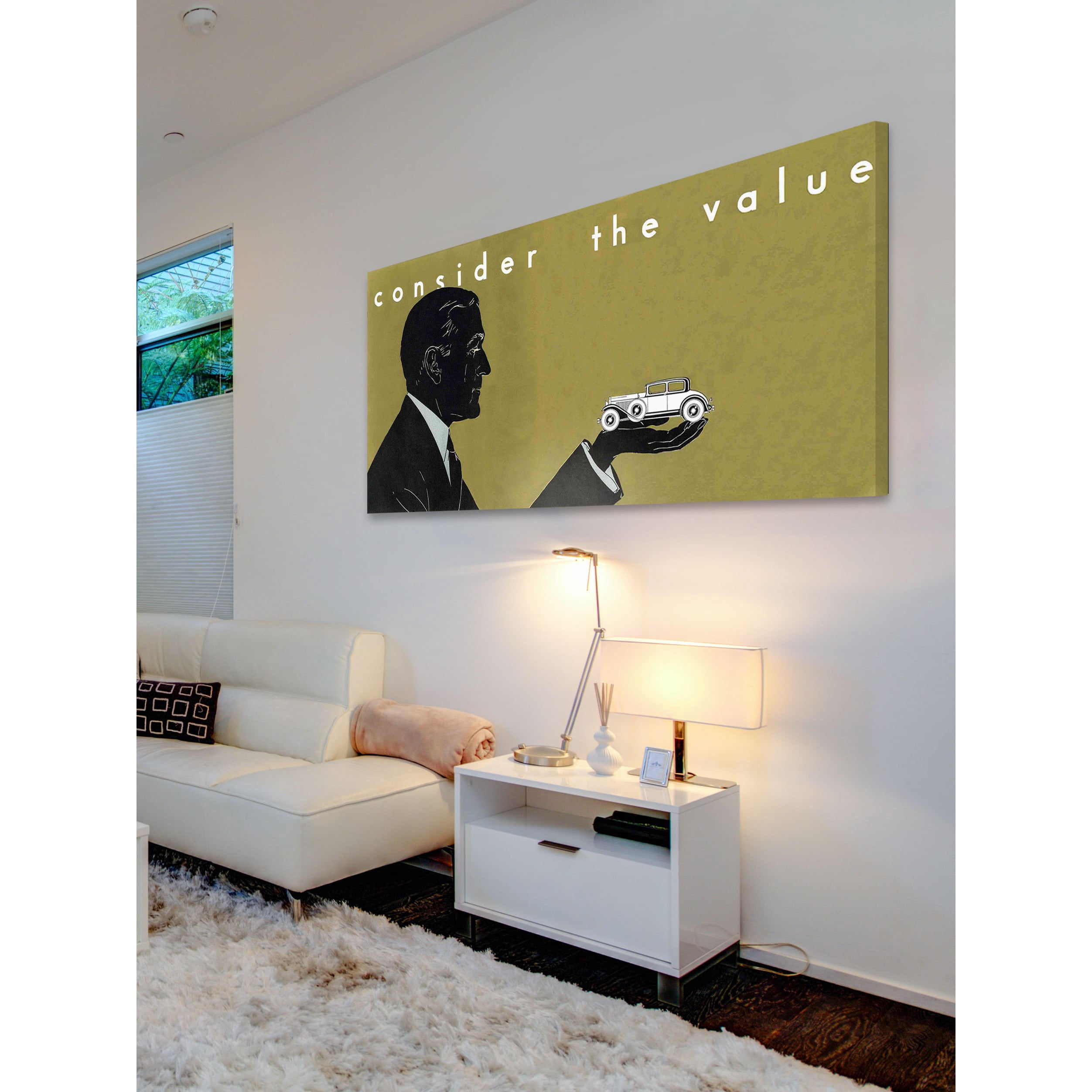Marmont Hill Vintage Travel Consider the Value Vintage Advertisement on Wrapped Canvas