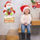 thumbnail image 4 of Adorno de papel para colgar en la puerta de Navidad, pancarta para árbol de Navidad, colgantes de Papá Noel, decoración navideña para el hogar, Año Nuevo 2024, 4 of 5
