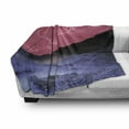thumbnail image 3 of Nature Soft Flannel Fleece Throw Blanket, Thunderstorm Bolts with Vibrant Colorful Sky Like Solar Phenomenal Nature Picture, Cozy Plush for Indoor and Outdoor Use, 60" x 80", Pink Grey, by Ambesonne, 3 of 6