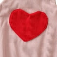 thumbnail image 5 of Xmarks Unisex Newborn Baby Valentines Day Outfit Strap Sleeveless Heart Corduroy Romper Suspender Onesie Overalls Jumpsuit 0-18M, 5 of 7