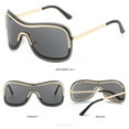 thumbnail image 3 of Gafas de sol de moda todo en uno Gafas de sol modernas para fotografía callejera europea y americana, fabricadas en PC, 3 of 5
