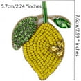 thumbnail image 6 of Handmade Beaded Badges Pomegranate Rhinestone Appliques Lemon Eggplant Fruit Patches Perfect for Shoes Decorations 1 set, 6 of 6
