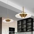thumbnail image 5 of VONN Ferrara Height Adjustable ETL Certified Integrated LED Pendant in AB, 5 of 22