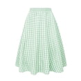 thumbnail image 4 of Kids‘ Plaid Maxi Skirt with Pockets, Casual Comfort Stretch Waist for School and Playground 5-15 Years Green 9-10 Years, 4 of 6