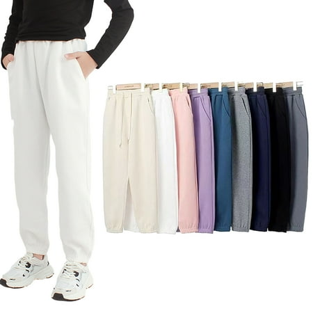 

Esaierr 3-10T Kids Toddler Boys Girls Sweatpants Unisex Solid Color Casual Sweat Long Pants Versatile Fall Jogger Pants Bottoms with Pockets